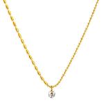 18K gold plated Stainless steel necklace, Intensity, Verzenden