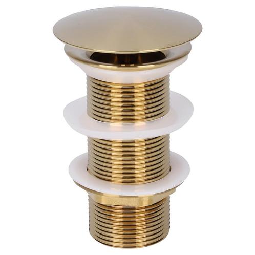 Wastafel Afvoerplug Differnz Always Open 10 cm Mat Goud, Doe-het-zelf en Verbouw, Buizen en Afvoer, Overige typen, Nieuw, Ophalen of Verzenden