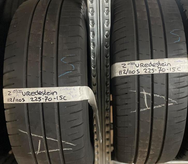 2x225-70-15C Vredestein Zomer 2x5m €50 Per Band 225 70 15C, Auto-onderdelen, Banden en Velgen, 15 inch, Zomerbanden, 225 mm, Bestelwagen