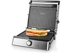 Nedis Contact Grill - 2000 W - 29 x 23 cm - Regelbare, Witgoed en Apparatuur, Contactgrills, Verzenden, Zo goed als nieuw