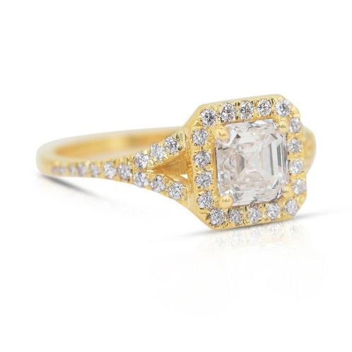 Cocktailring - 18 karaat Geel goud - 1.34ct. tw. Diamant, Sieraden, Tassen en Uiterlijk, Antieke sieraden