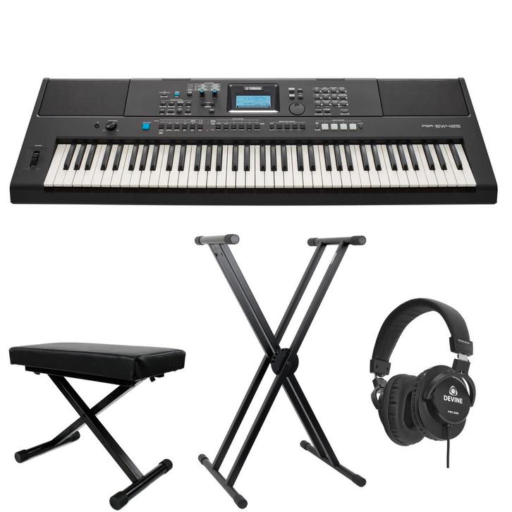 Yamaha PSR-EW425 keyboard starterset Deluxe, Muziek en Instrumenten, Keyboards, Verzenden