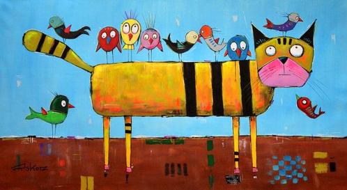 Piotr Piskorz (1979) - Journey for one smile XXL, Antiek en Kunst, Kunst | Schilderijen | Modern