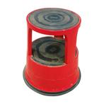 DESQ Roll-a-Step Opstapkruk, Hoogte 42,6 cm,  Rood, Metaal,, Ophalen of Verzenden