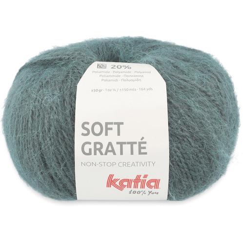 Katia Soft Gratté - 86 mintturquoise - Mohair-Look Acryl G, Hobby en Vrije tijd, Breien en Haken, Ophalen of Verzenden