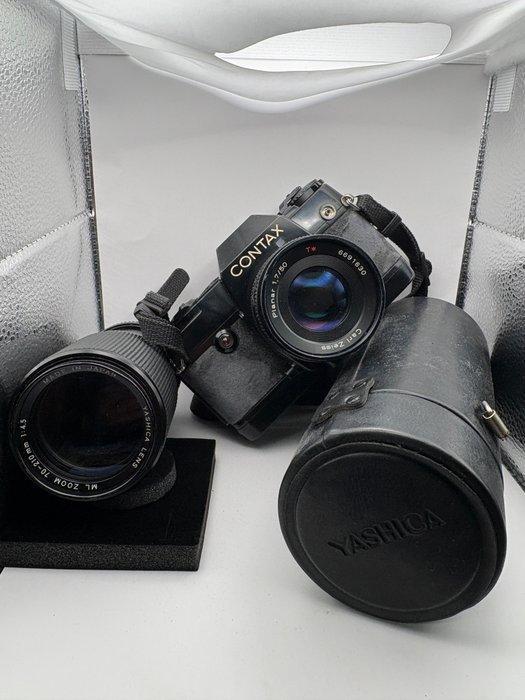 Contax 137 MA Quartz + Planar 1,7/50mm + Yashica ML 70-210mm, Audio, Tv en Foto, Fotocamera's Analoog