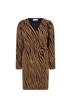 -30% Lofty Manner  Lofty Manner Dress louise dessin  maat S, Kleding | Dames, Jurken, Verzenden, Nieuw, Bruin