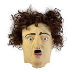 Man masker bruine haren met snor (Allan Poe / Ron Jeremy), Kleding | Dames, Carnavalskleding en Feestkleding, Verzenden, Nieuw