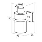 Tiger Onu - Zeepdispenser 180 ml - Zonder boren met TigerFix, Huis en Inrichting, Ophalen of Verzenden, Zo goed als nieuw