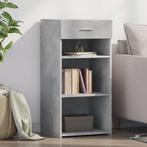 vidaXL Dressoir 45x42,5x93 cm bewerkt hout betongrijs, Huis en Inrichting, Kasten | Dressoirs, Minder dan 50 cm, Verzenden, Nieuw