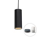 Smart hanglamp zwart incl. WiFi GU10 - Tubo, Huis en Inrichting, Lampen | Hanglampen, Nieuw, Overige stijlen