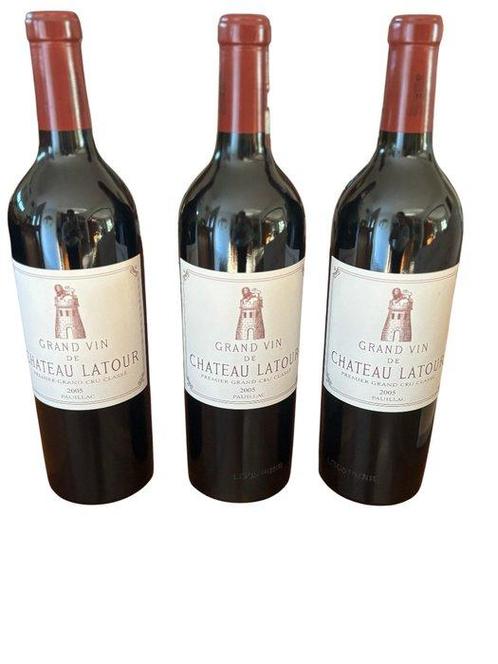 2005 Château Latour - Pauillac 1er Grand Cru Classé - 3, Verzamelen, Wijnen