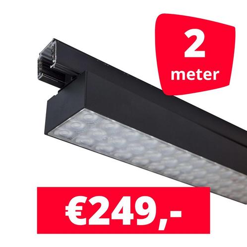 *TIP* LED Railverlichting Labarra Zwart 1 spots + 2M rails, Zakelijke goederen, Kantoor en Winkelinrichting | Winkel en Inventaris