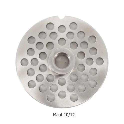 HCB Plaat gehaktmolen - maat 10/12 - 7 mm - RVS, Zakelijke goederen, Horeca | Keukenapparatuur, Nieuw in verpakking, Bakkerij en Slagerij