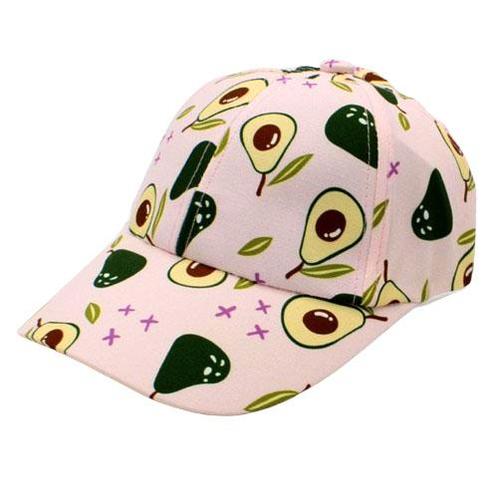 Kinderpet - Lichtroze met Avocados - Verstelbaar Gesp Metaal, Kleding | Heren, Hoeden en Petten, Nieuw, Ophalen of Verzenden