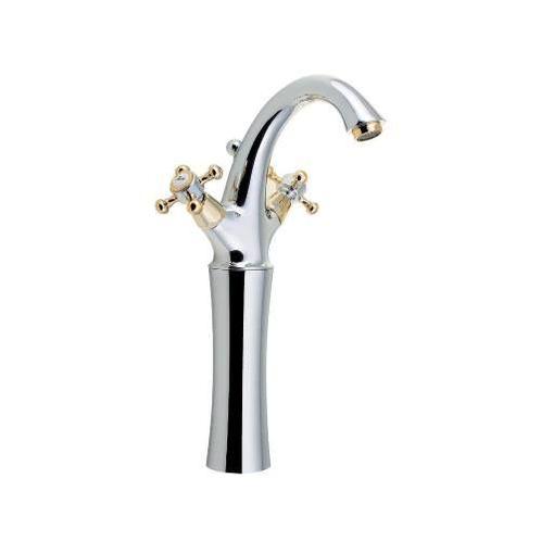 Wastafelmengkraan Sapho Antea 2-knop Gebogen Hoog 30 cm, Doe-het-zelf en Verbouw, Sanitair, Kraan, Nieuw, Chroom, Ophalen of Verzenden