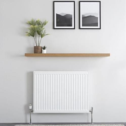 60x80 T22 - Paneelradiator C4 geribbelde voorzijde Wit, Doe-het-zelf en Verbouw, Verwarming en Radiatoren, Ophalen of Verzenden