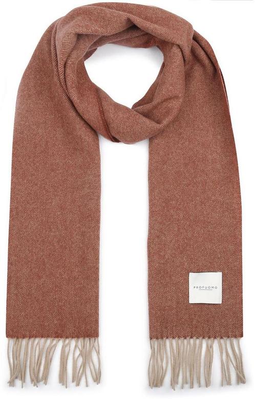 Profuomo Sjaal Lamswol Mahogany maat one size Heren, Kleding | Heren, Mutsen, Sjaals en Handschoenen, Nieuw, Verzenden