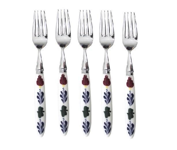 Boerenbont Gebaksvork / Dessertvork 16cm set 5 Stuks, Huis en Inrichting, Keuken | Servies, Nieuw, Verzenden