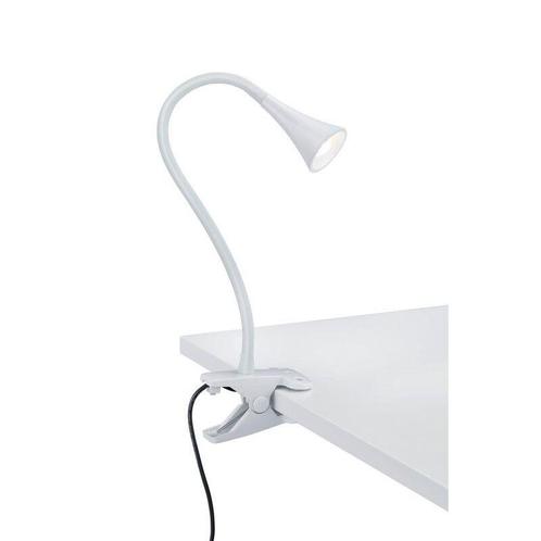 Witte klemspot kunststof, Yelaisa, 3W, 3000K LED, met, Huis en Inrichting, Lampen | Overige, Nieuw, Ophalen of Verzenden