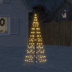 vidaXL LED-kerstboom aan vlaggenmast 200 LEDs warm wit 180, Verzenden, Nieuw