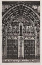 DEN BOSCH - Hoofdingang Kathedraal St. Jan, Verzamelen, Ansichtkaarten | Nederland, Verzenden, Gelopen