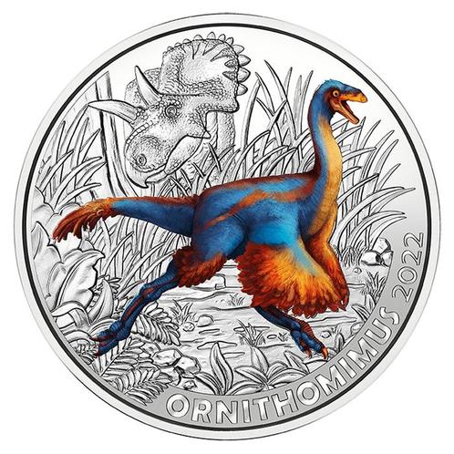 Oostenrijk 3 Euro Ornithomimus 2022, Postzegels en Munten, Munten | Europa | Euromunten, Verzenden
