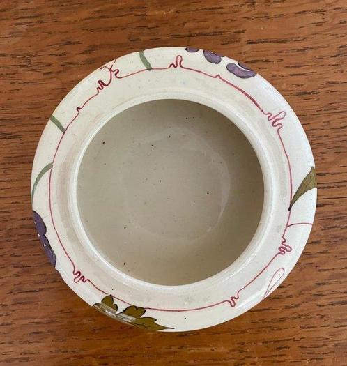 ivora Gouda - Potdeksel - Aardewerk, Glazuur - Dekseldoos, Antiek en Kunst, Antiek | Glas en Kristal