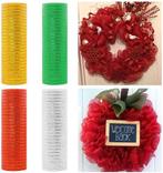 Decomesh metallic rood met gouddraad 26 cm rol 9 meter voor, Ophalen of Verzenden, Nieuw