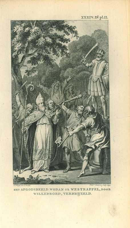 Historische prent van Westkapelle, Antiek en Kunst, Kunst | Etsen en Gravures