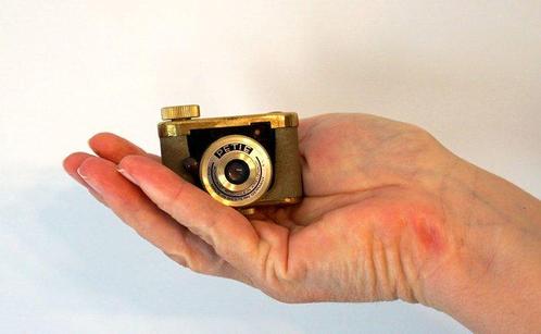 Kunik Walter Peti-tux Gold version with box and case |, Audio, Tv en Foto, Fotocamera's Analoog