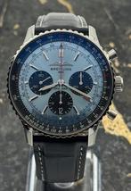 Breitling Navitimer B01 Chronograph 43mm - Ice Blue Dial New, Sieraden, Tassen en Uiterlijk, Horloges | Heren, Leer, Staal, Breitling