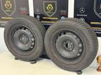 Renault Twingo Continental 2 banden velgenset 175/65R14, Auto-onderdelen, Banden en Velgen, 14 inch, Gebruikt, 175 mm, Banden en Velgen
