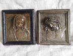 Paar wandreliëfs - Mater Dolorosa - Ecce Homo (2) - Gips -