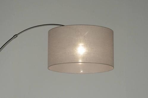 Rietveld Vloerlampen - Taupe - Staal, Stof, Huis en Inrichting, Lampen | Vloerlampen, Verzenden
