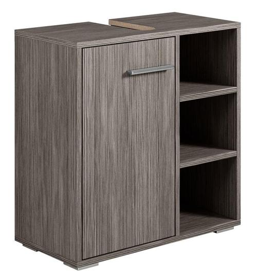 Wastafelkast Neptunus 60 x 28 x 60 cm Grijs Eiken, Huis en Inrichting, Badkamer | Badkamermeubels, Nieuw, Wastafelkast, Verzenden