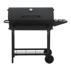 Houtskool BBQ Armento met deksel 95x108x61 cm zwart casa.pro, Verzenden, Nieuw