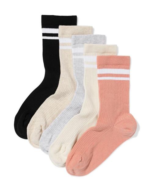 HEMA Damessokken sportief - 5 paar terra, Kleding | Dames, Overige Dameskleding, Nieuw, Verzenden