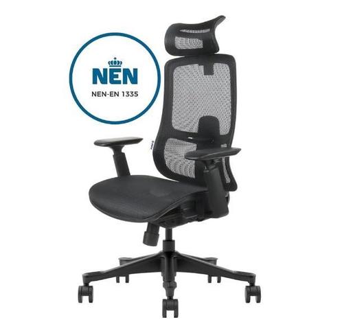 Voordelige Ergonomische Bureaustoelen bij Retourkoop.nl, Huis en Inrichting, Bureaustoelen, Bureaustoel, Zwart, Zo goed als nieuw