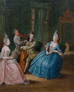 Daniel Niklaus Chodowiecki (1726 - 1801) - Scena dinterno, Antiek en Kunst, Kunst | Schilderijen | Klassiek