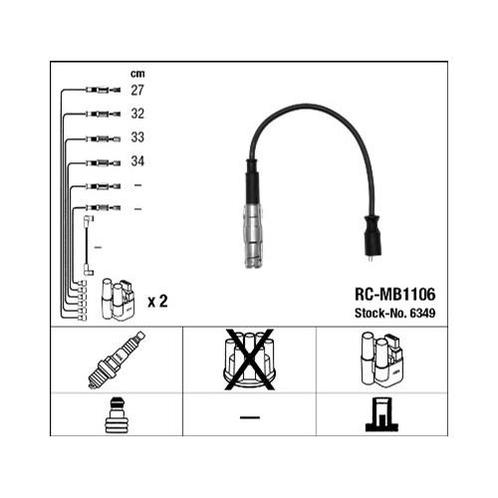 Ngk Rc-Mb1106 Bougiekabelset, Computers en Software, Laptop-opladers, Verzenden