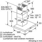 Bosch DWB66DM50 - Serie 4 - Wandschouwkap - Afzuigkap - RVS, Verzenden, Zo goed als nieuw