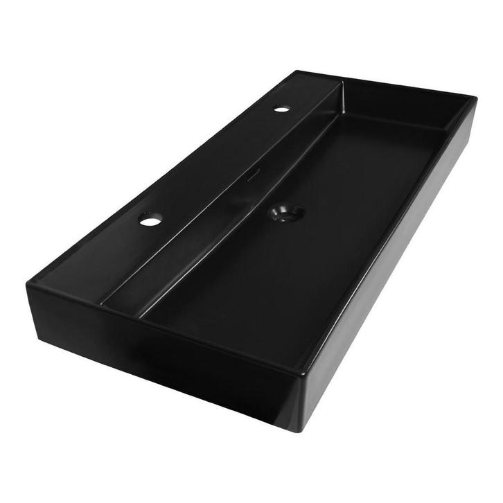 Brauer Lunar Wastafel - 100 cm - met 1 Spoelbak en 2, Doe-het-zelf en Verbouw, Sanitair, Ophalen of Verzenden