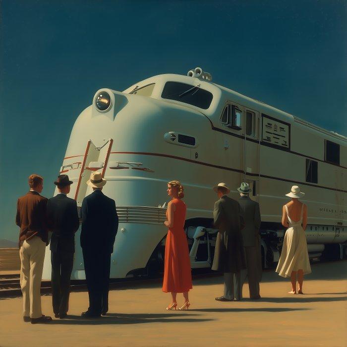 Le Yack - Waiting for Tomorrow - Hand signed, Antiek en Kunst, Kunst | Schilderijen | Modern