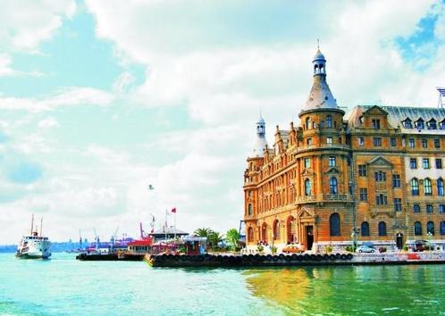 Gold Puzzle - Haydarpasa Istanbul Puzzel (1000 stukjes) |, Hobby en Vrije tijd, Denksport en Puzzels, Nieuw, Verzenden