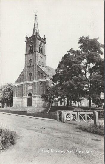 HOOG BLOKLAND - Ned. Herv. Kerk, Verzamelen, Ansichtkaarten | Nederland, Verzenden