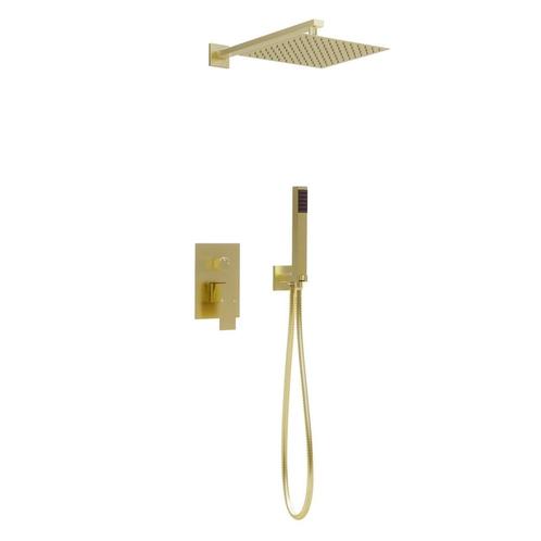 Vierkant Inbouw regendouche met wandarm 25cm douchekop mat, Doe-het-zelf en Verbouw, Sanitair, Verzenden