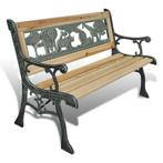 Kinderbankje Hout 84cm - OP=OP! Tuinpret voor Weinig, Ophalen of Verzenden, Nieuw, Hout