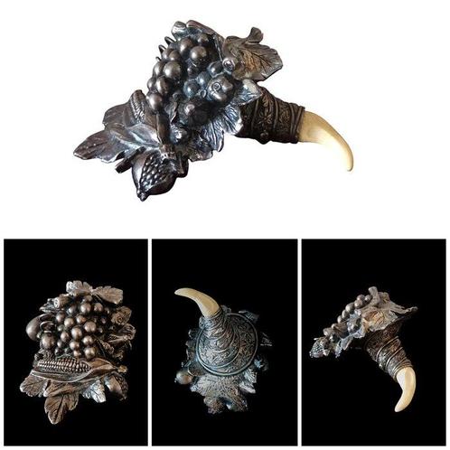 Decoratief ornament - Cornucopia - Argento laminato -, Antiek en Kunst, Curiosa en Brocante