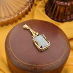 Vintage gouden hanger met hematiet (klassiek), Ophalen of Verzenden, Gebruikt, Goud, Overige merken
